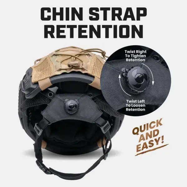 Ballistic Helmet Chin Strap Retention