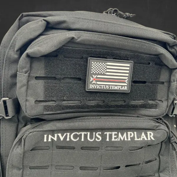 Templar Patriot - Invictus Templar American Flag & Crusader Cross PVC Morale Patch - Image 9