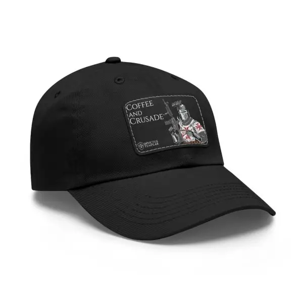 'Coffee and Crusade' Dad Hat with Leather Patch - Image 9