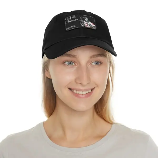 'Coffee and Crusade' Dad Hat with Leather Patch - Image 11