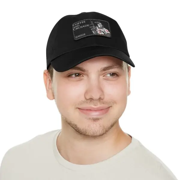 'Coffee and Crusade' Dad Hat with Leather Patch - Image 12