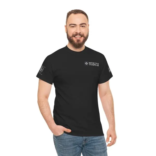 Invictus Templar Heavy Cotton Tee – Built for Those Who Stand Ready - Image 5