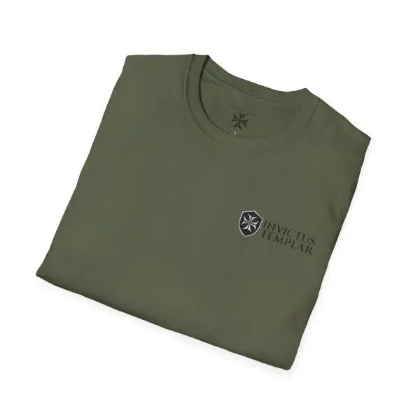 'Coffee and Crusade' Unisex Softstyle T-Shirt - Image 4