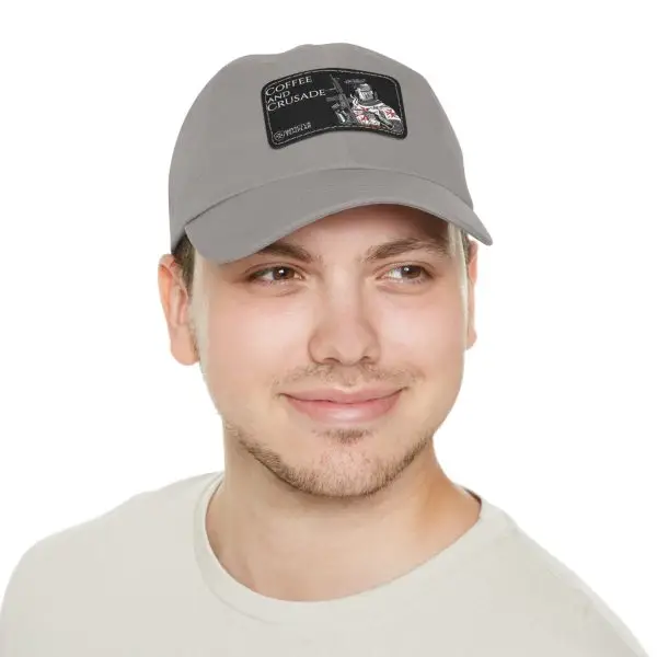 'Coffee and Crusade' Dad Hat with Leather Patch - Image 5