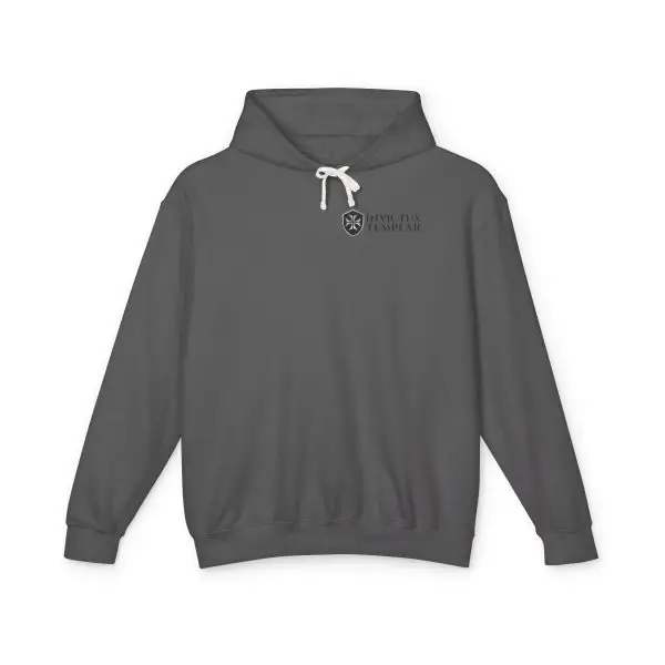 Invictus Templar Unisex Lightweight Hooded Sweatshirt – ‘Sell Your Cloak and Buy a Sword’ - Image 5