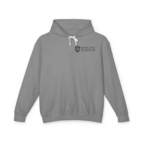 Invictus Templar Unisex Lightweight Hooded Sweatshirt – ‘Sell Your Cloak and Buy a Sword’ - Image 11