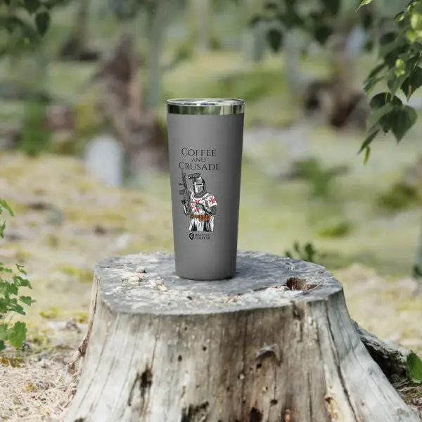 Templar ‘Coffee and Crusade’ 22oz Copper Insulated Tumbler – Fuel Your Mission - Image 5