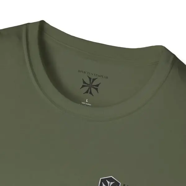 'Coffee and Crusade' Unisex Softstyle T-Shirt - Image 3