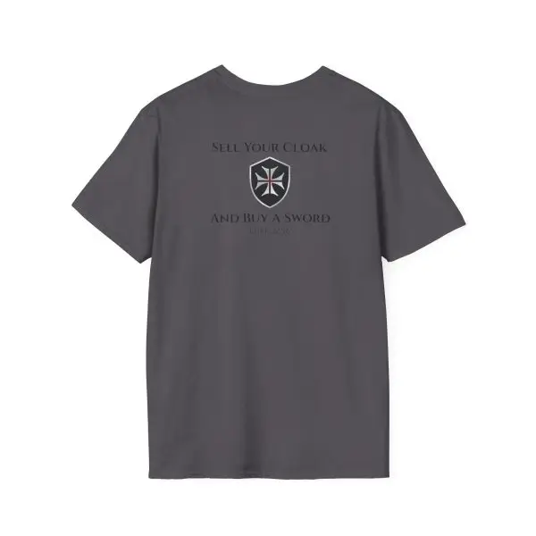 Invictus Templar Unisex Softstyle T-Shirt – ‘Sell Your Cloak and Buy A Sword’ - Image 5