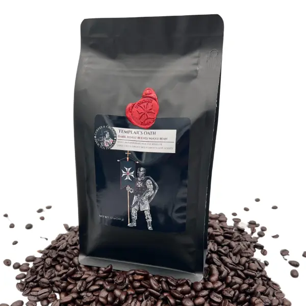 Templar's Oath | Dark Roast Whole Bean Coffee 12oz