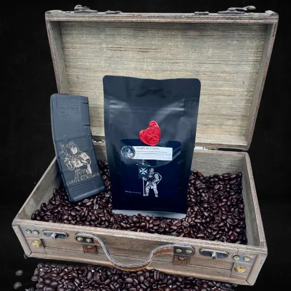 Templar's Oath | Dark Roast Whole Bean Coffee 12oz - Image 2