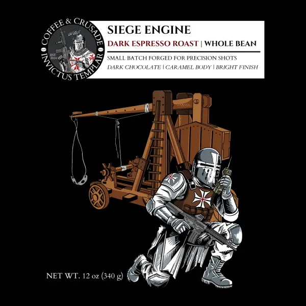 Siege Engine Espresso | Dark Roast Whole Bean Coffee 12oz - Image 4