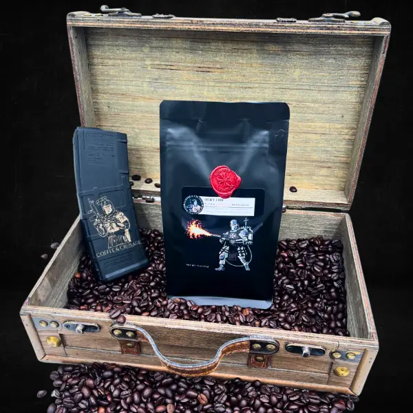 Holy Fire | Black and Tan Roast Blend Whole Bean Coffee 12oz - Image 2
